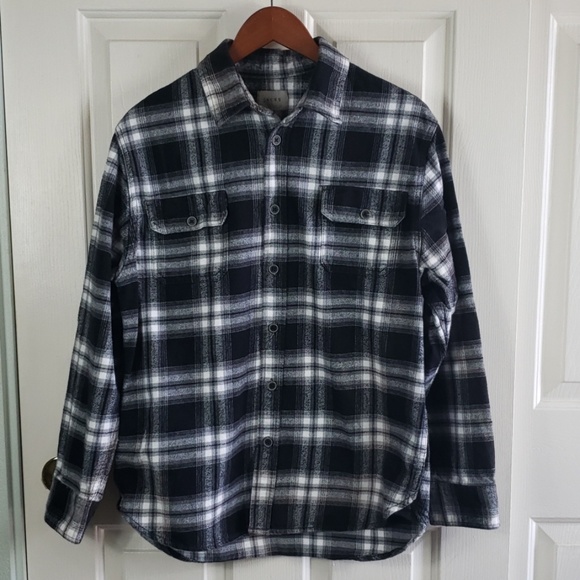 Jachs Other - Jachs• L flannel black&white plaid button down